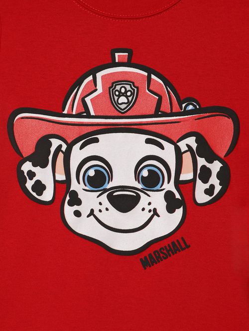 Camiseta Patrulha Canina Infantil Para Menino - VERMELHO