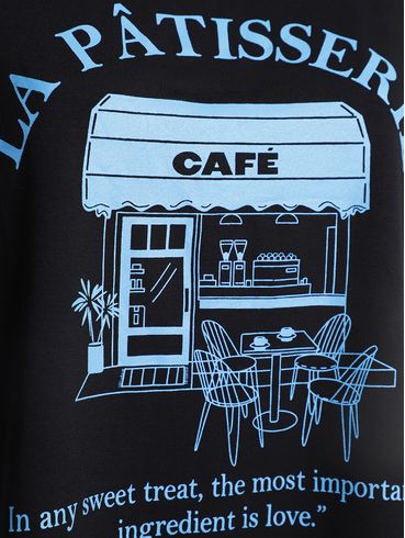 Blusa Manga Morcego Café Autentique Feminina PRETO