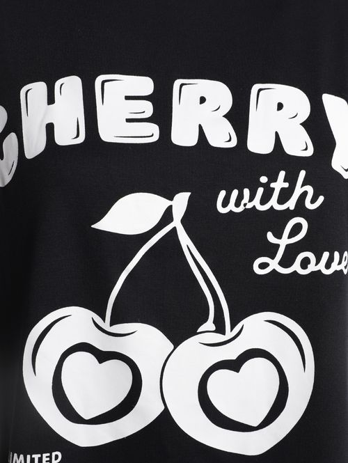 Blusa Manga Morcego Cherry Autentique Feminina PRETO