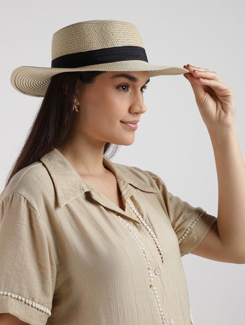 Chapéu de Praia Aba Média BEGE