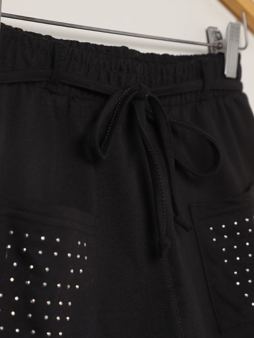 Short Moletinho Juvenil Para Menina - PRETO