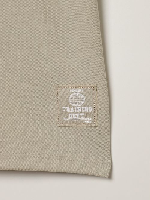 Camiseta Oversized Piquet Juvenil Para Menino - BEGE