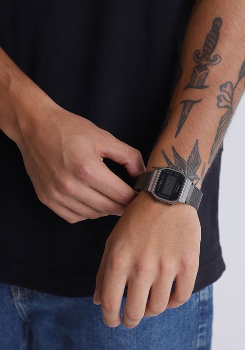 Relógio Casio vintage A168WEMB-1BDF-SC