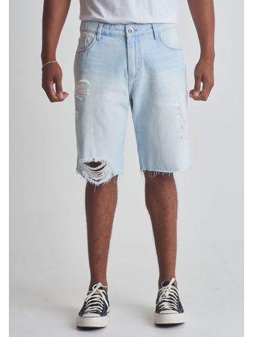 Bermuda jeans regular rasgos