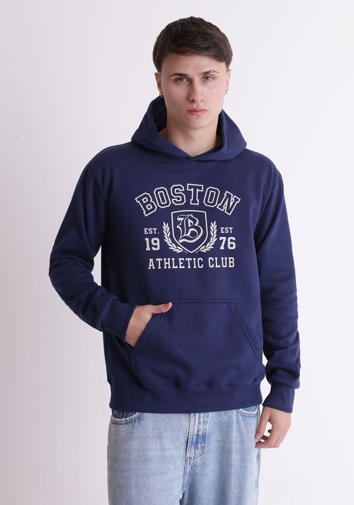 Moletom com capuz estampa boston