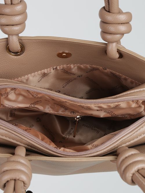 Bolsa Bag Estruturada Feminina BEGE