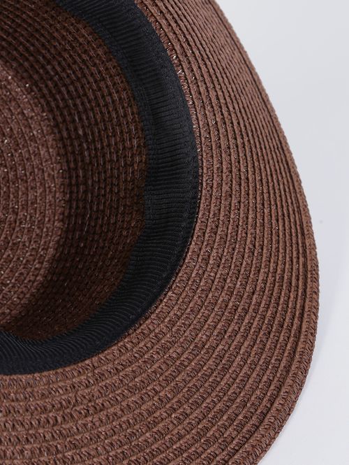 Chapéu de Praia Aba Média MARROM