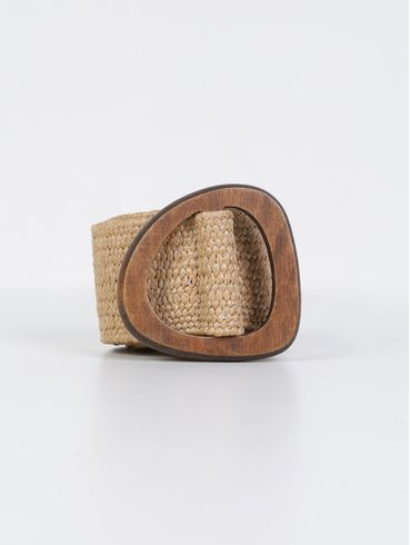 Cinto Elástico Rafia Feminino CARAMELO