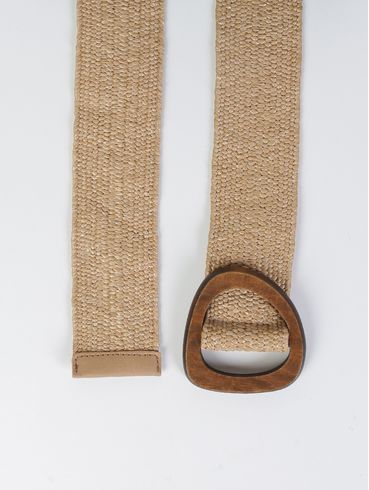 Cinto Elástico Rafia Feminino CARAMELO