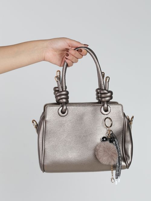 Bolsa Bag Estruturada Feminina PRATA