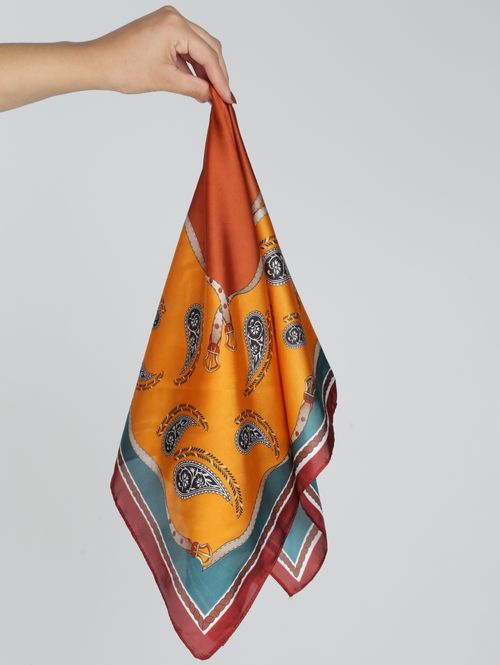 Lenço Acetinado Feminino AMARELO