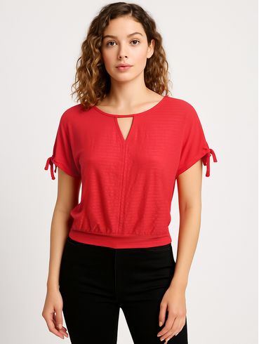 Blusa Manga Curta Autentique Feminina VERMELHO