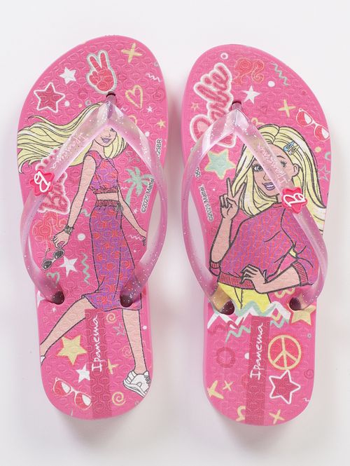 Chinelo Barbie Ipanema Infantil Para Menina- ROSA