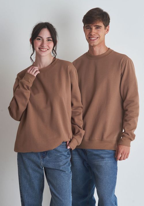 Moletom Careca Básico Natural