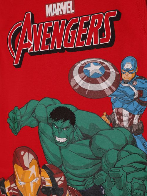 Camiseta Regata Avengers Infantil Para Menino- VERMELHO