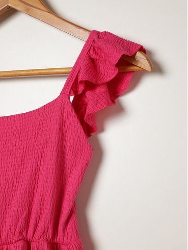 Vestido Evasê  Juvenil Para Menina - ROSA
