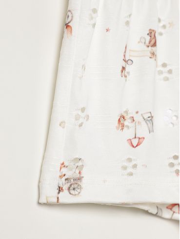 Conjunto Curto Infantil Para Bebê - OFF WHITE