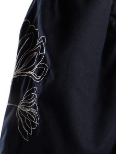 Blusa Manga 3/4 Bordadas Autentique Feminina MARINHO