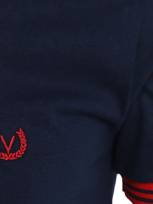 Polo Malha Manga Curta Vilejack Masculina MARINHO