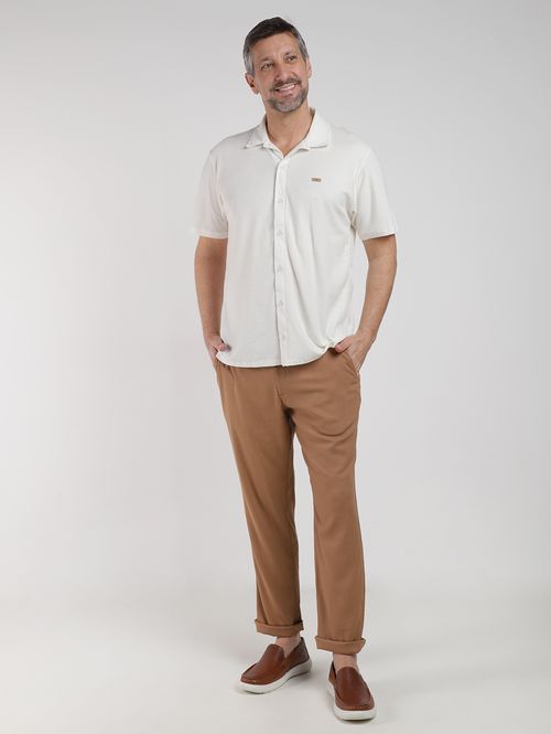 Camisa Manga Curta Masculina OFF WHITE