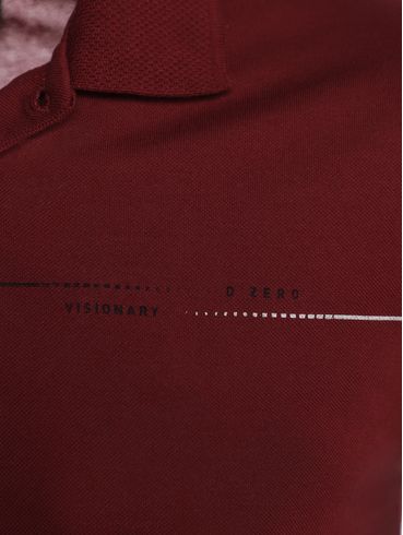 Polo Piquet Manga Curta Masculina BORDO