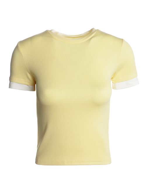Blusa Manga Curta Eagle Rock Feminina AMARELO