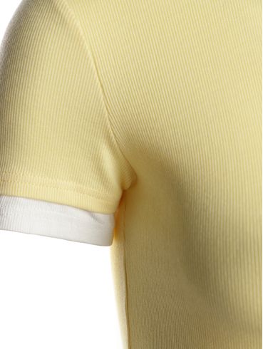 Blusa Manga Curta Eagle Rock Feminina AMARELO