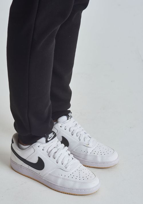 Calça básica moletom com punho preta