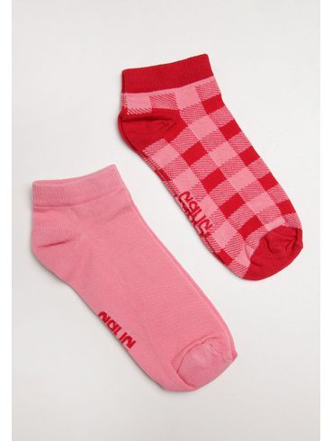 Kit meia cano curto vichy