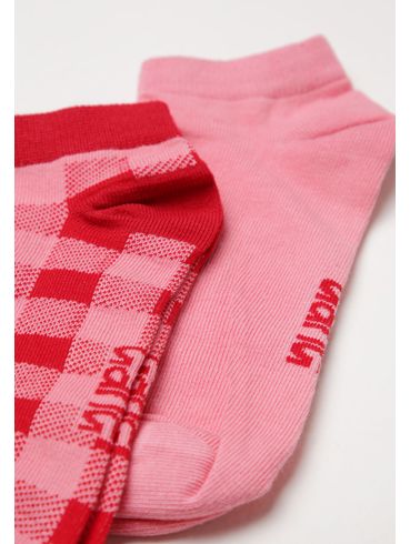 Kit meia cano curto vichy