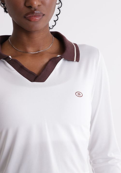 Blusa Polo manga longa