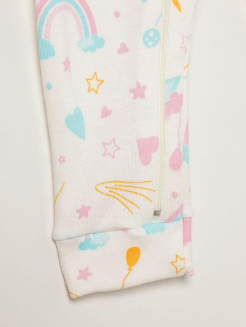 Macacão Suedine Infantil Para Bebê - OFF WHITE