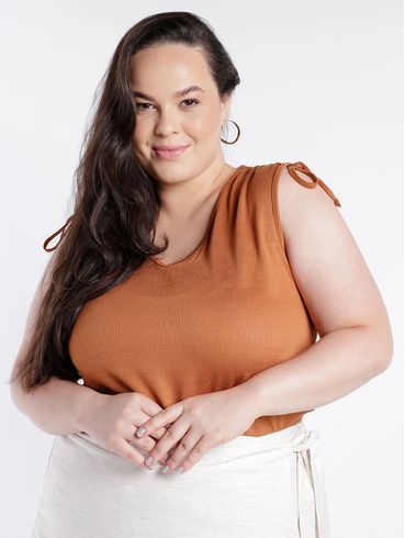 Blusa Regata Autentique Plus Size Feminina TELHA
