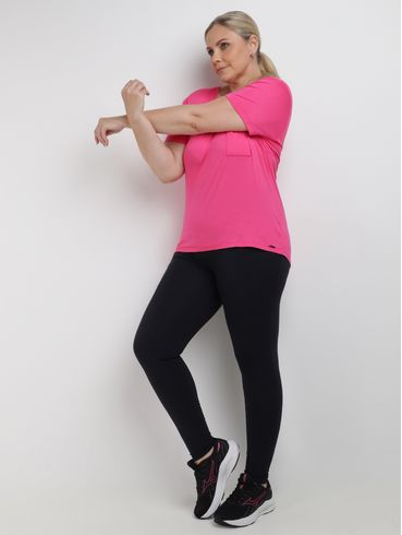 Calça Legging Modeladora Plus Size Feminina PRETO