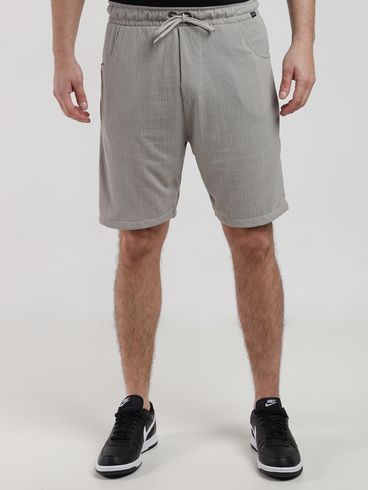 Bermuda Malha Texturizada Eletrón Masculina CINZA