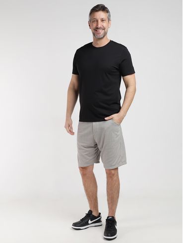 Bermuda Malha Texturizada Eletrón Masculina CINZA