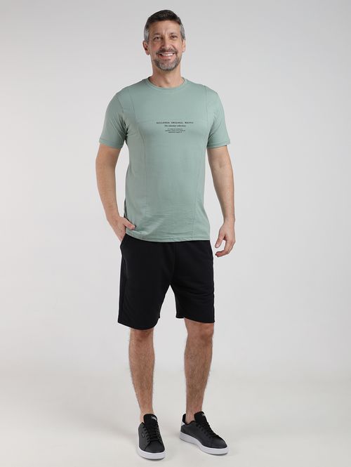 Bermuda Moletinho Masculina PRETO