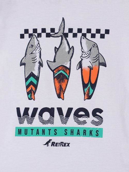 Conjunto Curto Infantil Para Menino - BRANCO