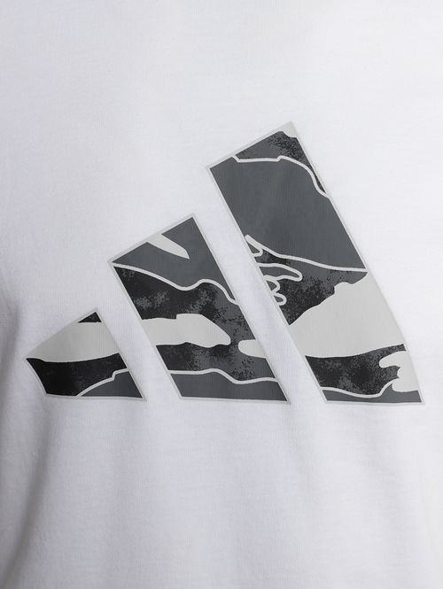 Camiseta Manga Curta Estampada Adidas Masculina BRANCO