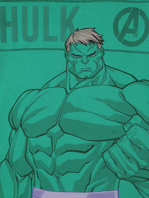 Camiseta Avengers Infantil Para Menino - VERDE