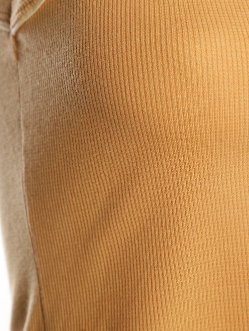 Blusa Regata Canelada Frizada Cativa Feminina AMARELO