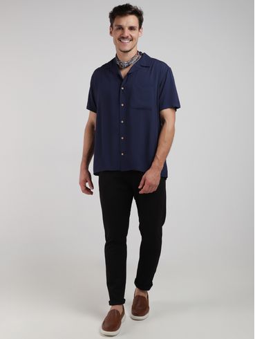 Calça Social Ponto Roma Masculina PRETO