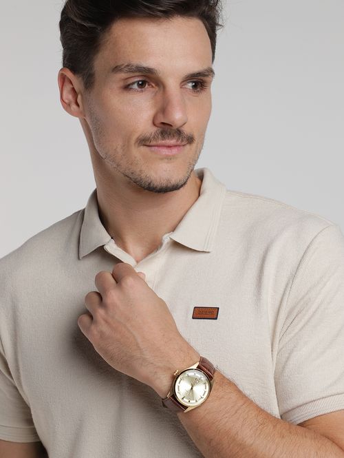 Relógio Technos Masculino MARROM