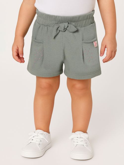 Short Clochard Infantil Para Bebê - VERDE CLARO