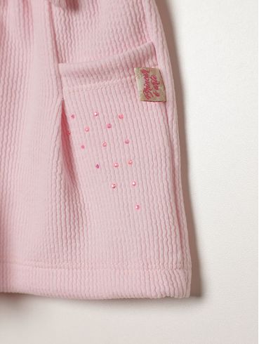 Short Clochard Infantil Para Bebê - ROSA CLARO