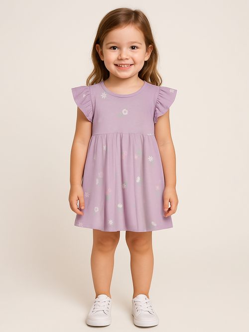 Vestido Cotton Infantil Para Menina - LILAS
