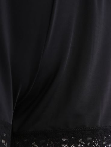 Short Doll Com Renda Feminino PRETO