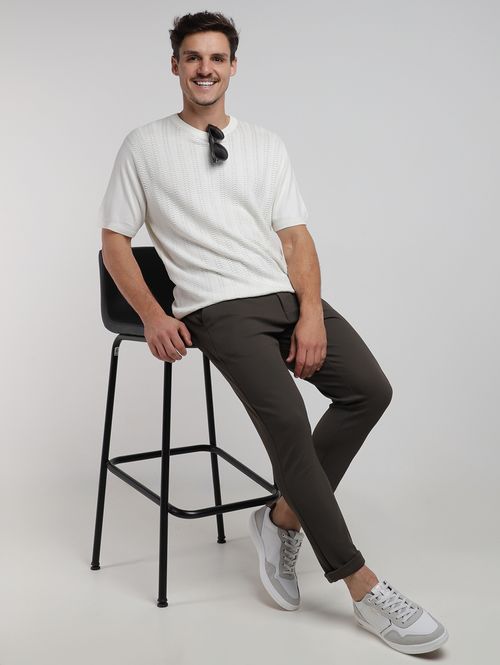 Camiseta Tricot Masculina OFF WHITE