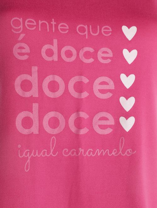 Pijama Curto Suede Feminino PINK