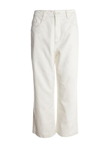 Calça Sarja Pantacourt Mokkai Feminina OFF WHITE